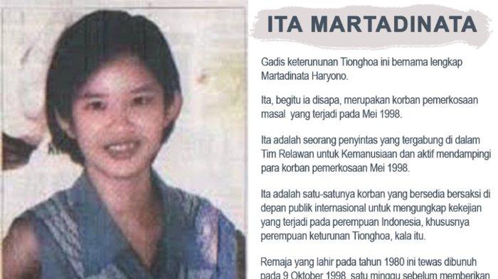 Mengenang Ita Martadinata, Aktivis HAM 1998 yang Dibunuh Sebelum Bersaksi di PBB